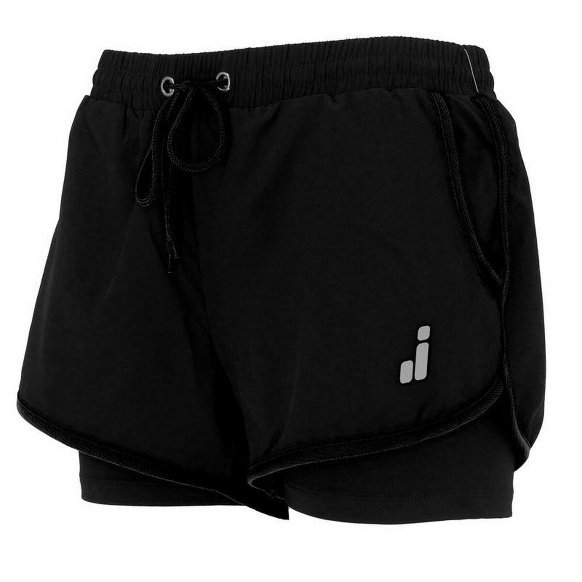 Sport shorts til kvinder Joluvi Meta Duo Sort S