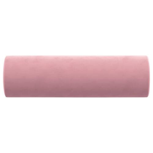 Pyntepuder 2 stk. Ø15x50 cm velour lyserød