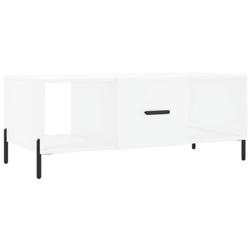 Sofabord 102x50x40 cm konstrueret træ hvid