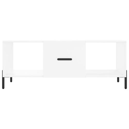 Sofabord 102x50x40 cm konstrueret træ hvid