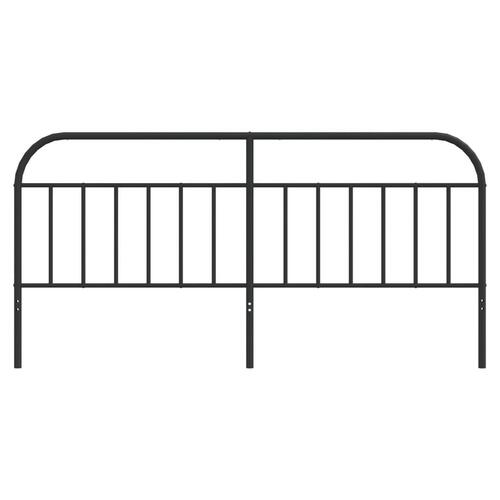 Sengegavl 193 cm metal sort
