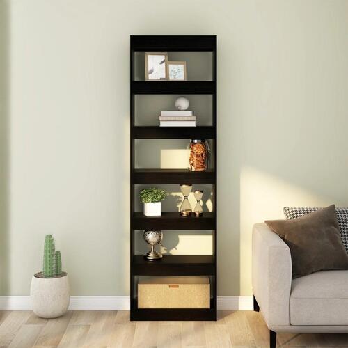 Bogreol/rumdeler 60x30x198 cm sort