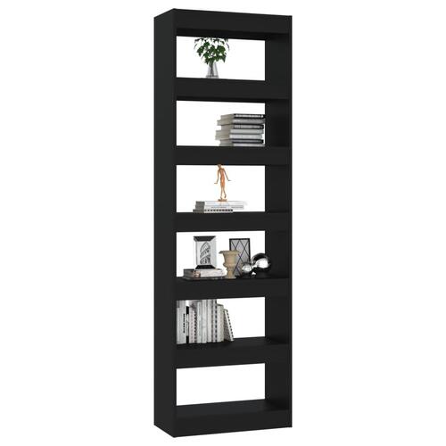 Bogreol/rumdeler 60x30x198 cm sort