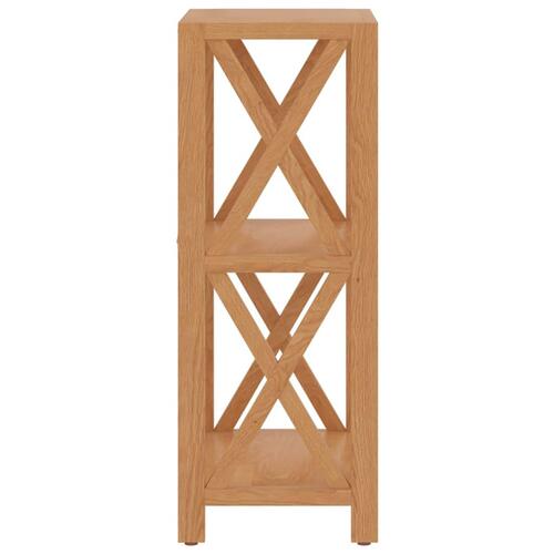 Reol med 3 hylder 40x30x78 cm massivt egetræ