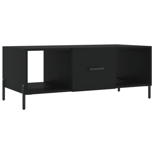 Sofabord 102x50x40 cm konstrueret træ sort