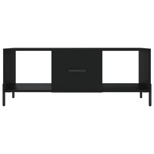 Sofabord 102x50x40 cm konstrueret træ sort