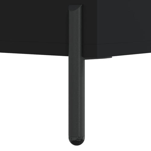 Sofabord 102x50x40 cm konstrueret træ sort