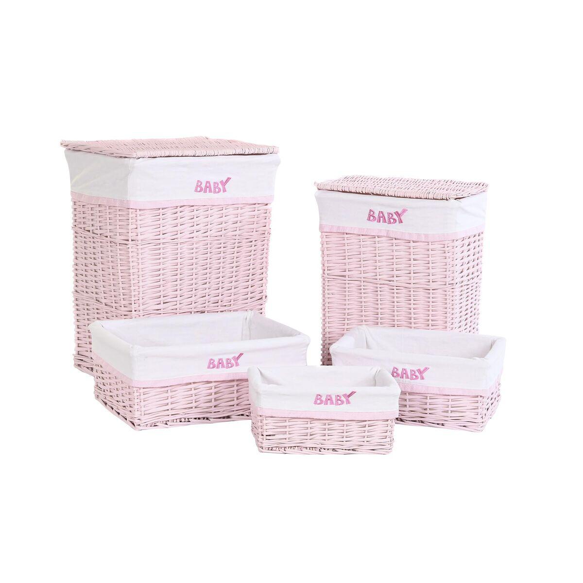 Set med kurve Pink Polyester Børns flet (44 x 34 x 56 cm)