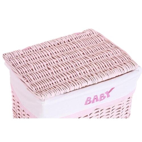 Set med kurve Pink Polyester Børns flet (44 x 34 x 56 cm)