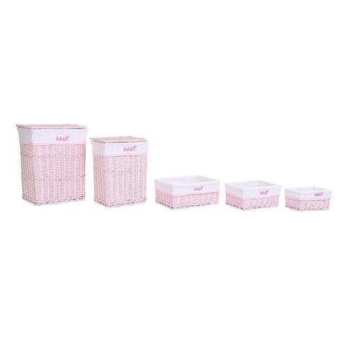 Set med kurve Pink Polyester Børns flet (44 x 34 x 56 cm)