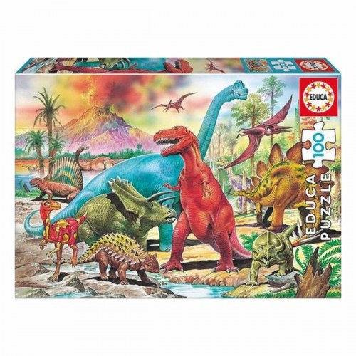 Puslespil 100 brikker - Educa Dino