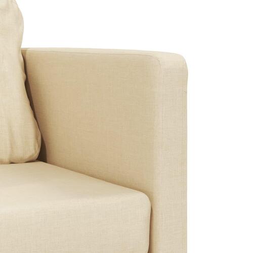 2-i-1 sovesofa 112x174x55 cm stof creme