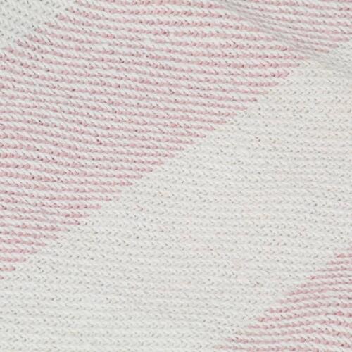 Plaid 160 x 210 cm bomuld stribet gammelrosa