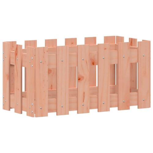 Plantekasse med stakitdesign 60x30x30 cm massivt douglasgran