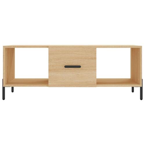 Sofabord 102x50x40 cm konstrueret træ sonoma-eg