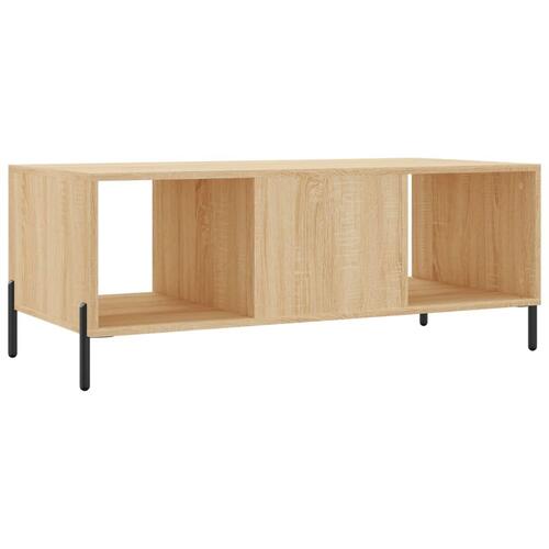 Sofabord 102x50x40 cm konstrueret træ sonoma-eg