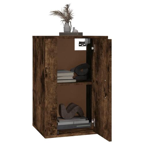 Væghængt tv-skab 40x34,5x60 cm røget egetræsfarve