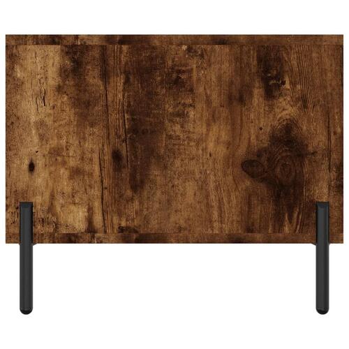 Sofabord 102x50x40 cm konstrueret træ røget egetræsfarve