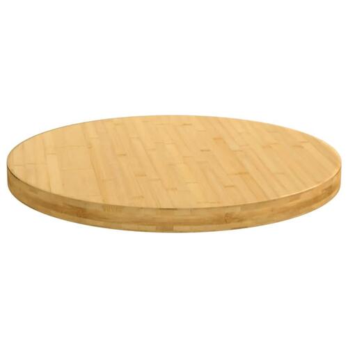 Bordplade Ø70x4 cm bambus