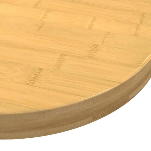 Bordplade Ø70x4 cm bambus