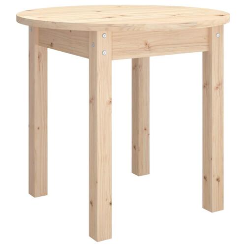 Sofabord Ø 45x40 cm massivt fyrretræ