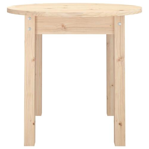 Sofabord Ø 45x40 cm massivt fyrretræ