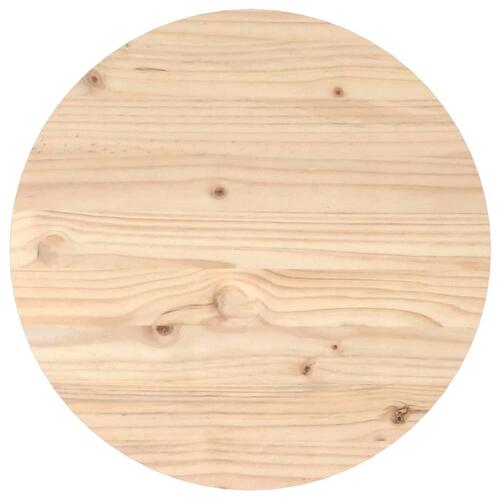 Sofabord Ø 45x40 cm massivt fyrretræ