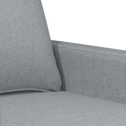 3 personers sofa med hynder stof lysegrå