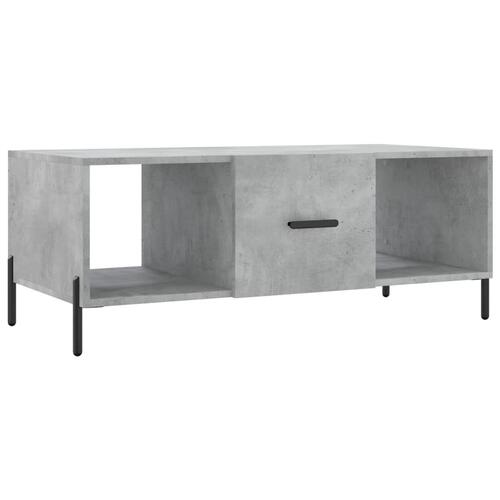 Sofabord 102x50x40 cm konstrueret træ betongrå