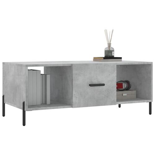 Sofabord 102x50x40 cm konstrueret træ betongrå