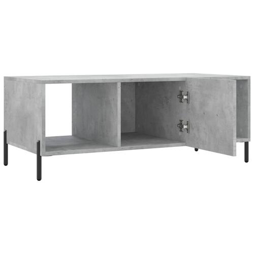 Sofabord 102x50x40 cm konstrueret træ betongrå