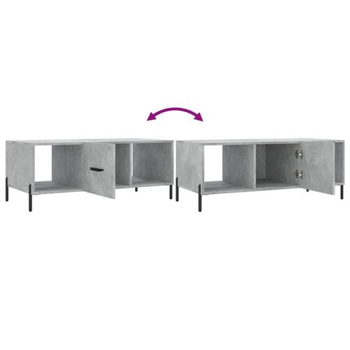 Sofabord 102x50x40 cm konstrueret træ betongrå