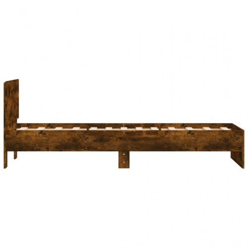 Sengeramme med sengegavl 75 x 190 cm - røget eg