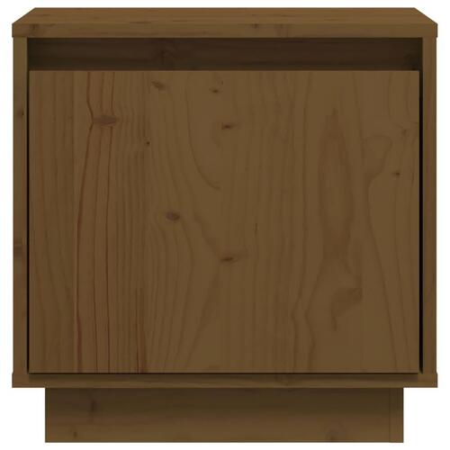 Sengeborde 2 stk. 40x30x40 cm massivt fyrretræ gyldenbrun