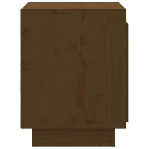 Sengeborde 2 stk. 40x30x40 cm massivt fyrretræ gyldenbrun