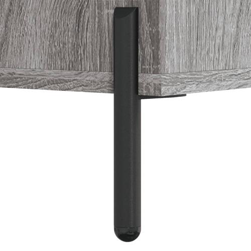Sofabord 102x50x40 cm konstrueret træ grå sonoma-eg