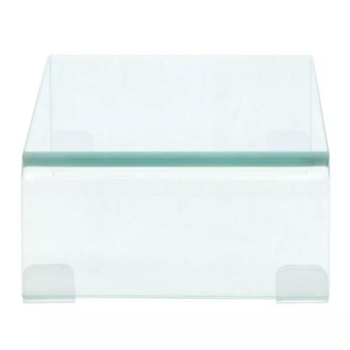 TV-bord/monitorstander klar glas 40x25x11 cm