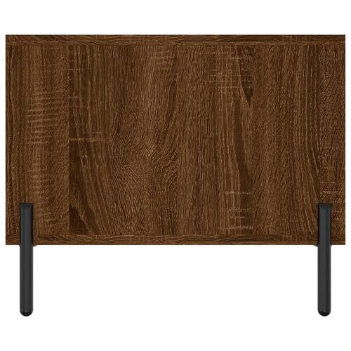 Sofabord 102x50x40 cm konstrueret træ brun egetræsfarve