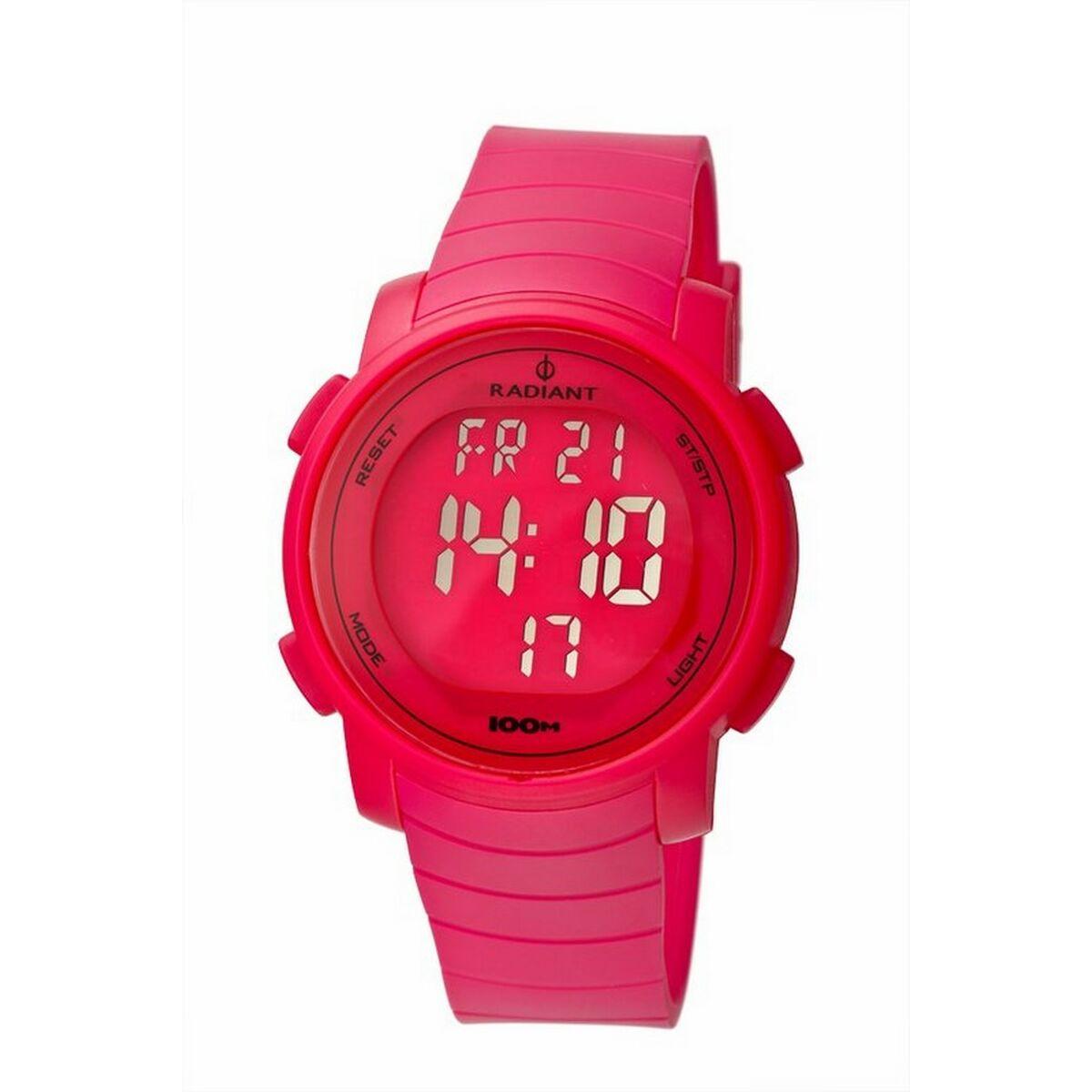 Radiant dameur RA183603, digitalt ur i pink (Ø 44 mm)