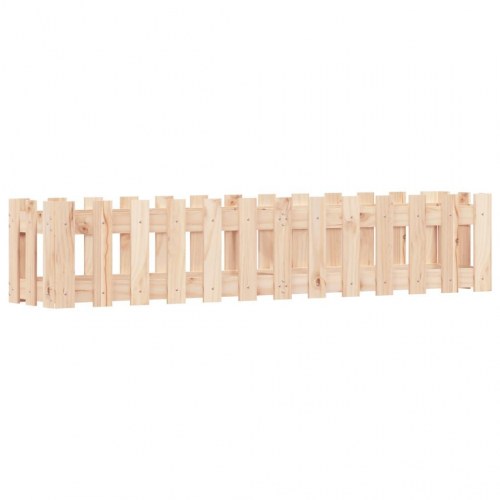 Højbed med stakitdesign 150×30×30 cm - massivt fyrretræ