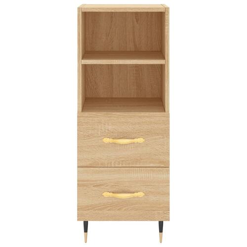 Skænk 34,5x34x90 cm konstrueret træ sonoma-eg