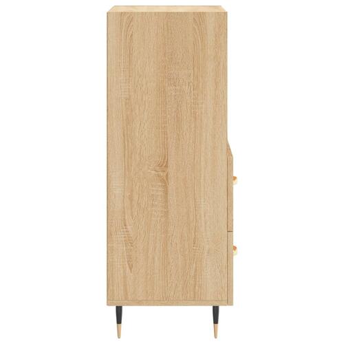 Skænk 34,5x34x90 cm konstrueret træ sonoma-eg
