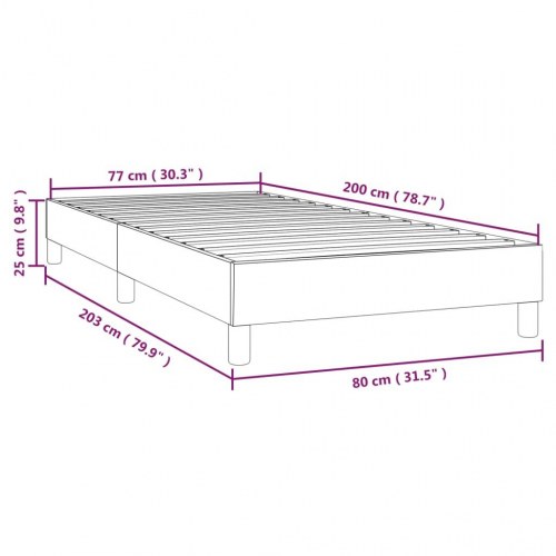 Boxspring sengeramme 80×200 cm i fløjl - pink