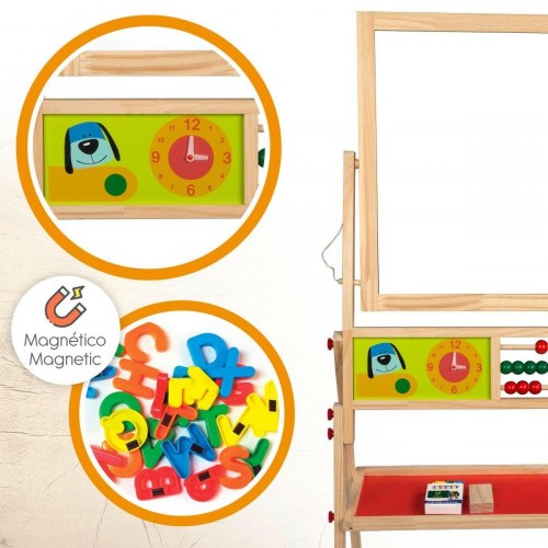 Woomax Tavle 2-i-1 med tilbehør - 68 × 112,5 × 36,5 cm