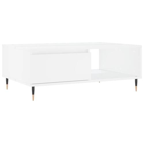 Sofabord 90x60x35 cm konstrueret træ hvid