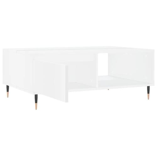Sofabord 90x60x35 cm konstrueret træ hvid