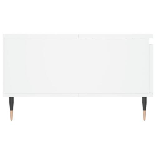 Sofabord 90x60x35 cm konstrueret træ hvid