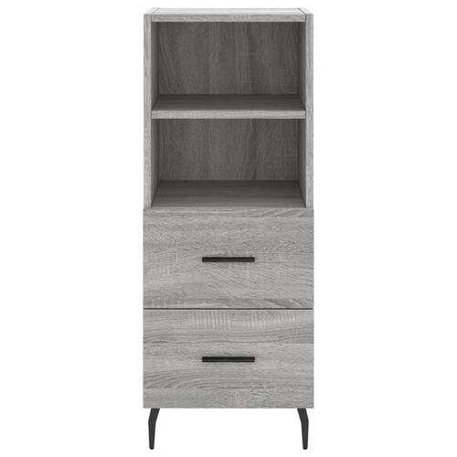 Skænk 34,5x34x90 cm konstrueret træ grå sonoma-eg