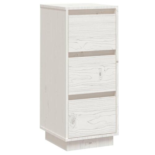 Skænk 32x34x75 cm massivt fyrretræ hvid