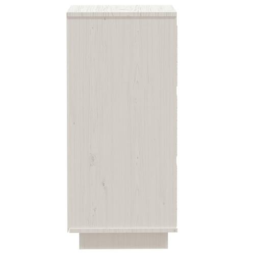 Skænk 32x34x75 cm massivt fyrretræ hvid
